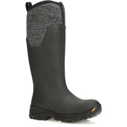 Small Image of Muck Boots Black/Jersey Heather Arctic Ice Tall AGAT Wellingtons