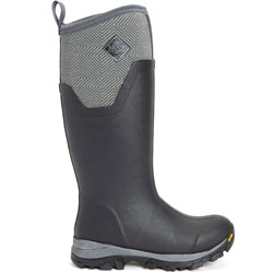 Extra image of Muck Boots Black/Grey Geometric Arctic Ice Tall AGAT - UK Size 9