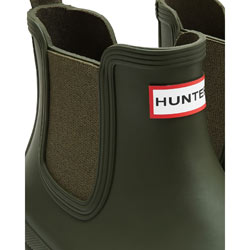 Extra image of Hunter Dark Olive Original Chelsea Boot