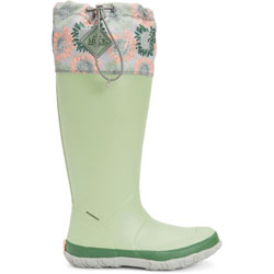 Extra image of Muck Boots Resida Forager Tall - Green/Sunflower Print - UK 3