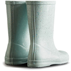Extra image of Hunter Kids First Classic Giant Glitter - Gentle Blue UK Jr Size 4