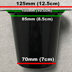 Extra image of Black Memorial Grave Vase & Lid for Fresh & Artificial Flowers