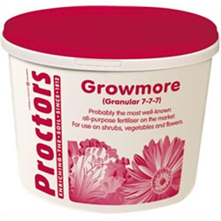 Small Image of 5kg tub of Proctors Growmore multi purpose garden fruit lawn flower fertiliser