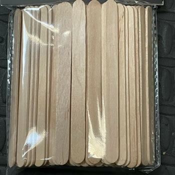 Image of 100 Wooden Plant Marker Sticks - Wood Labels for Seeds and Plants