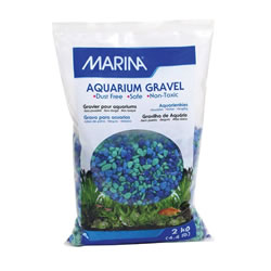 Small Image of Marina Decorative Aquarium Gravel Tri-Colour Blue 2kg