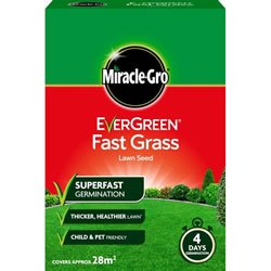 Small Image of Miracle-Gro Evergreen Fast Lawn Grass Seed 28m2 (119619)