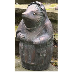 Small Image of Sculpture of Mrs Tiggy Winkle - Aged Verde Finish