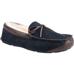 Small Image of Cotswold Navy Northwood Slippers