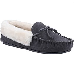 Small Image of Cotswold Grey Sopworth Slippers
