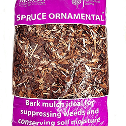 Extra image of 60L bag of RHS endorsed Melcourt spruce bark mulch for your garden weed control