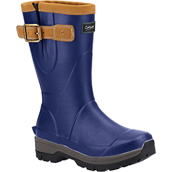 Small Image of Cotswold Navy Stratus Short Wellington