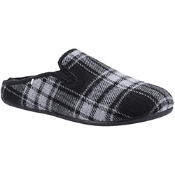 Small Image of Cotswold Black Syde Slippers