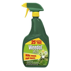 Small Image of Weedol Lawn Weed Killer Spray gun Plus 25% Extra - 800ml (119388)