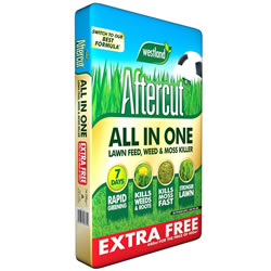 Small Image of Aftercut All in One Lawn Feed - Weed and Moss Killer - 440 sq.m - 14.08kg (20400468)
