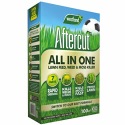 Small Image of Aftercut All In One Lawn - Feed - Weed and Moss Killer - 100 sq.m - 3.2kg (20400460)