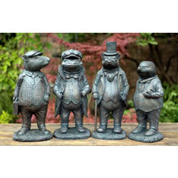 Small Image of Stone Resin Wind in the Willows Sculptures: Toad, Ratty, Mole, Badger