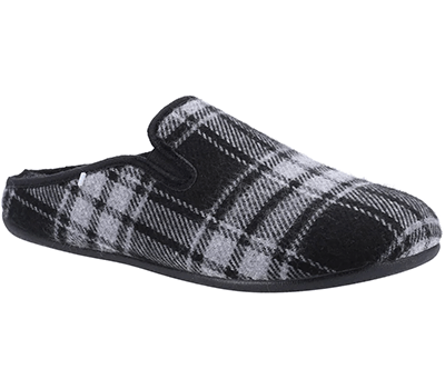 Image of Cotswold Black Syde Slippers