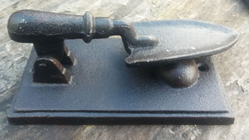 Image of Large Trowel Door Knocker, Cast Iron