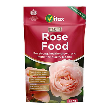 Image of Vitax Organic Rose Food (Pouch) 0.9kg Garden Fertilisers (6ORF901)