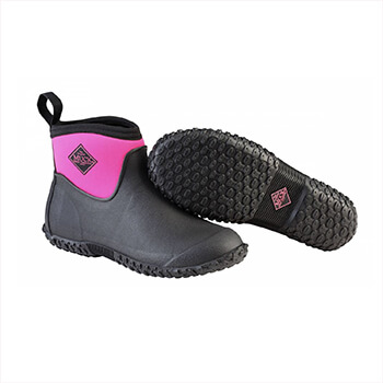 Image of Muck Boot Women's Muckster Ankle Boot in Black/Pink