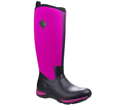 Image of Muck Boot Arctic Adventure Wellies in Black/Pink