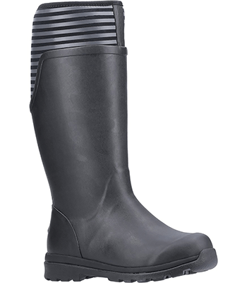 Image of Muck Boot Cambridge Tall Boot in Black Stripe - UK 9