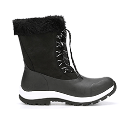 Small Image of Muck Boot Women's Arctic Apres Lace up Boots in Black