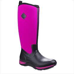 Small Image of Muck Boot Arctic Adventure Wellies in Black/Pink