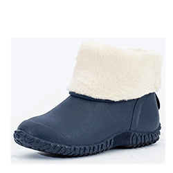 Extra image of Muck Boot Muckster Shearling Mid Boots in Navy - UK 9