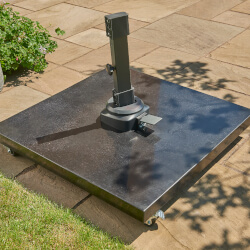 Small Image of Norfolk Leisure Royce 90kg Granite Cantilever Parasol Base with Wheels