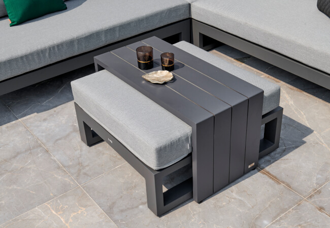 Image of Life Outdoor Living  Pull-Over Coffee Table in Lava