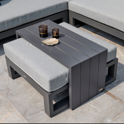 Small Image of Life Outdoor Living  Pull-Over Coffee Table in Lava