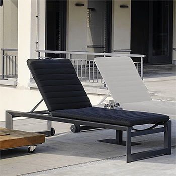 Image of Life Delta Sun High Sunlounger in Lava / Carbon