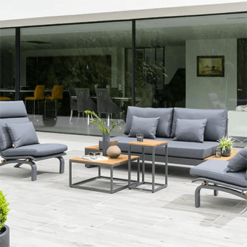 Image of Life Soho Lounge Set with Felix Chairs Lava/Carbon