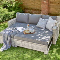 Small Image of Norfolk Leisure Oxborough Sofa Daybed in Grey