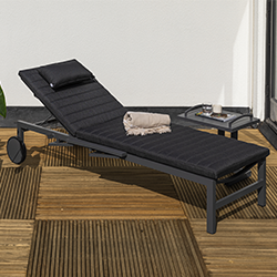 Small Image of Life Anabel Sun lounger in Lava / Graphite
