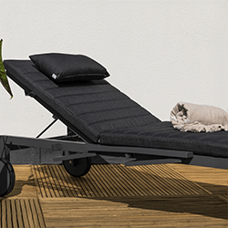 Extra image of Life Anabel Sun lounger in Lava / Graphite