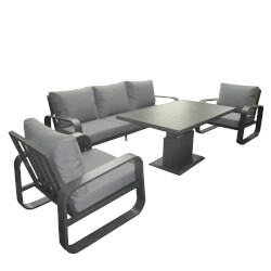 Small Image of Norfolk Leisure Handpicked Babingley 3 Seat Lounge Set with Adjustable Table