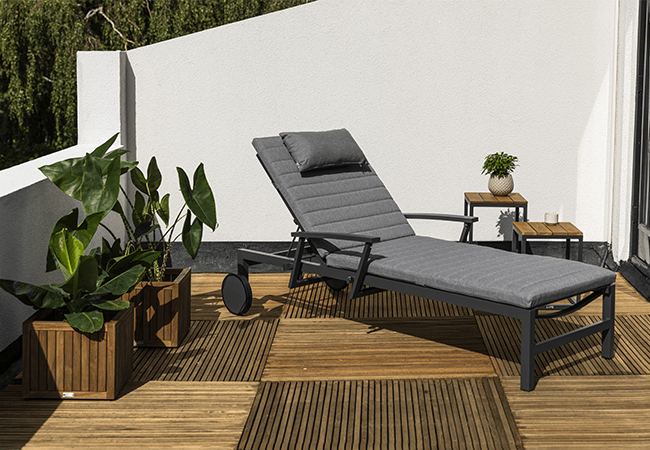 Image of Life Anabel Sun Lounger in Lava / Mist