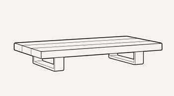 Life Fitz Roy Coffee Table - dimensions image