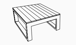 Coffee Table - dimensions image