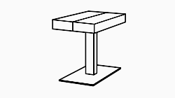 Life Nevada Side Table- dimensions image