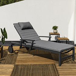 Small Image of Life Anabel Sun Lounger in Lava / Mist