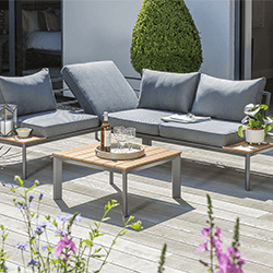 Extra image of Norfolk Leisure Carrow Corner Sofa Set in Anthracite/Grey