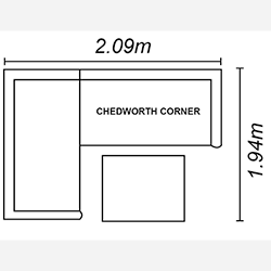 Extra image of Norfolk Leisure Chedworth Corner Sofa Set in Grey