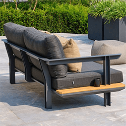 Extra image of EX-DISPLAY / COLLECTION ONLY - LIFE Industry 2.5 Seat Sofa Bench in Lava/Carbon