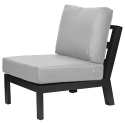 Small Image of LIFE Timber Aluminium Seating Extension - Lava / Mouse Grey