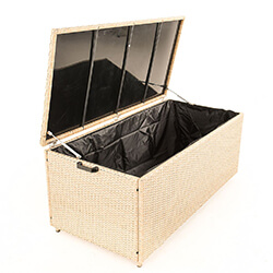 Extra image of Serenity Weave Cushion Storage Box in Natural