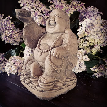 Image of Lucky Buddha Stone Ornament