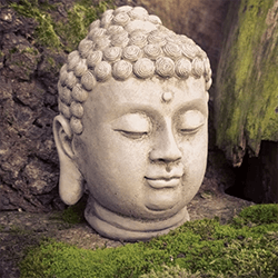 Image of Small Stone Buddha Head Ornament
